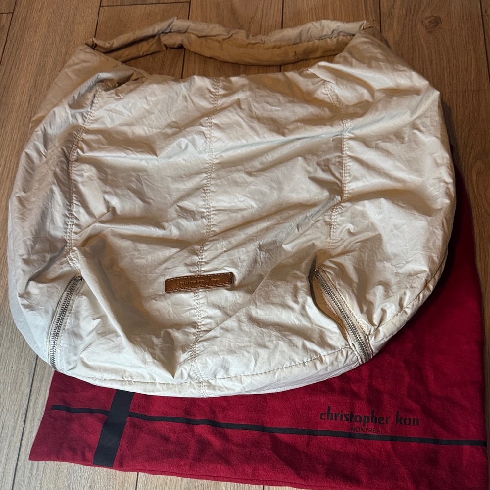 Christopher Kon Cream Hobo Bag